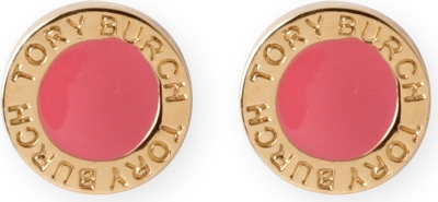 TORY BURCH Cole enamel stud earrings