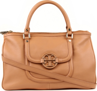 TORY BURCH Amanda leather double-zip hobo