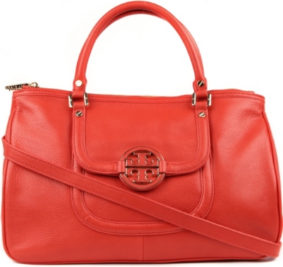 TORY BURCH Amanda leather double-zip hobo