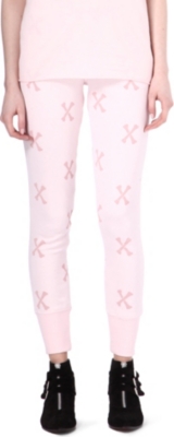 ZOE KARSSEN Bone-print jogging bottoms