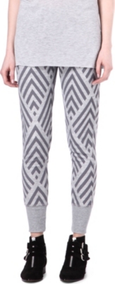 ZOE KARSSEN Zig zag-print jogging bottoms