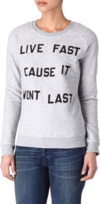 ZOE KARSSEN Live Fast sweatshirt