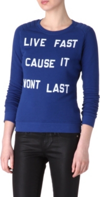ZOE KARSSEN Live Fast sweatshirt