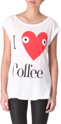 WILDFOX I Heart Coffee t-shirt