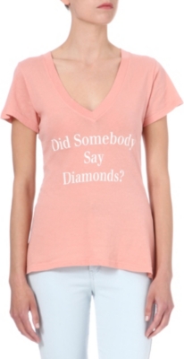 WILDFOX Did Somebody Say Diamonds? t-shirt