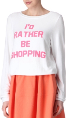 WILDFOX Rather Be Shopping top