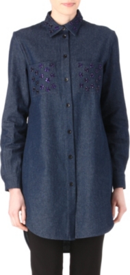 MARKUS LUPFER Deliliah denim shirt