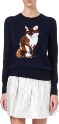 MARKUS LUPFER Fox sequin jumper