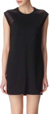 T BY ALEXANDER WANG Netted tunic (Black