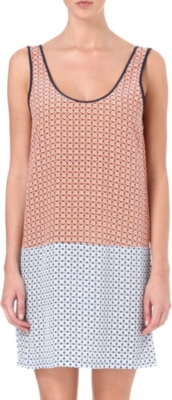 JOIE Graphic-print silk dress
