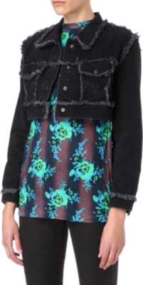 CHRISTOPHER KANE Frayed denim jacket