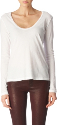 JAMES PERSE Scoop-neck top