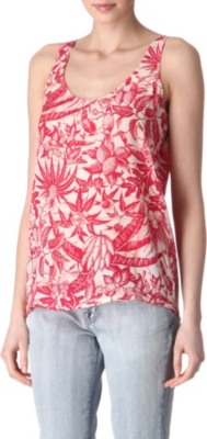 AMERICAN VINTAGE Lincoln printed silk top