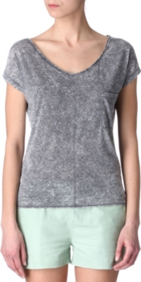 AMERICAN VINTAGE Moss v-neck t-shirt