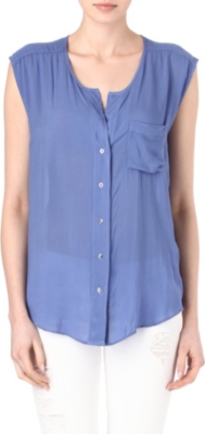 JAMES PERSE Sleeveless sheer blouse