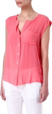 JAMES PERSE Sleeveless sheer blouse