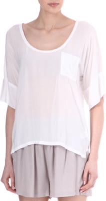 JAMES PERSE Double-sleeve chiffon t-shirt