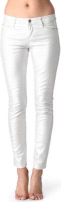 EACH X OTHER Metallic slim mid-rise jeans