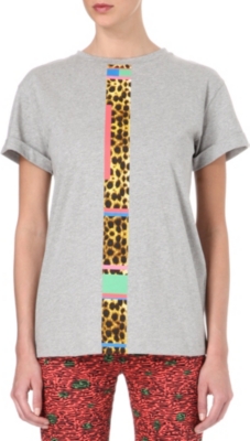 CECILE Cheetah stripe t-shirt