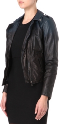 MUUBAA Salazar Ombré leather biker jacket