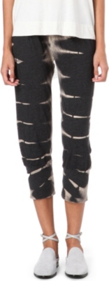 RAQUEL ALLEGRA Cropped tie-dye trousers