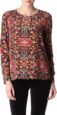 EQUIPMENT Liam printed top