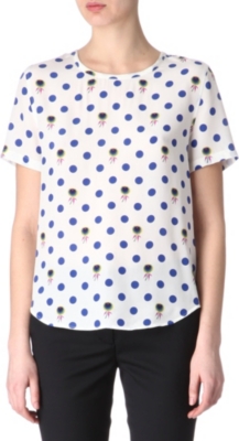 EQUIPMENT Floral dot t-shirt