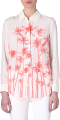 EQUIPMENT Reese palm-print shirt