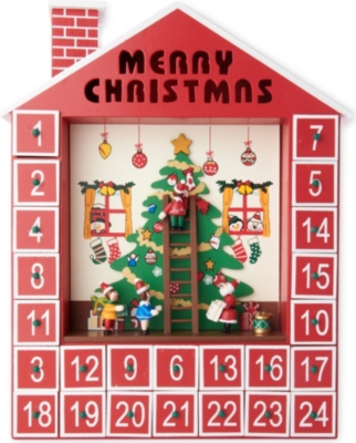 CHRISTMAS - Folk House wood advent calendar | Selfridges.com