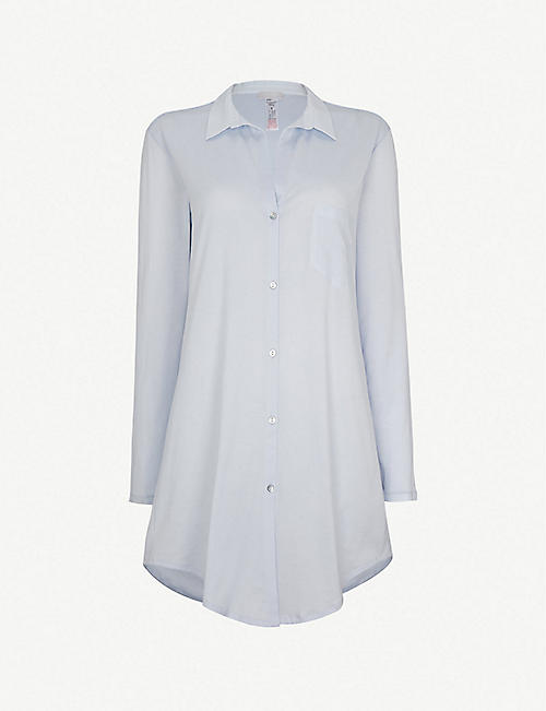 HANRO: Deluxe cotton nightshirt