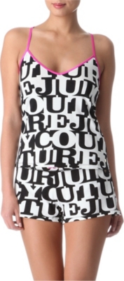 JUICY COUTURE Graphic cami and shorts set