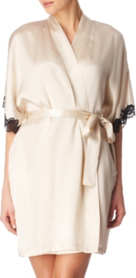 NK IMODE Silk swing robe (Champagne / black