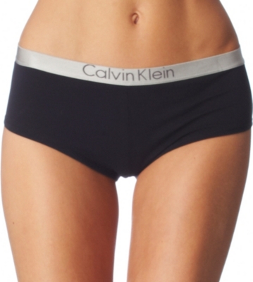 CALVIN KLEIN Metal chrome logo shorts
