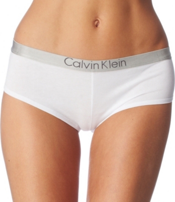 CALVIN KLEIN Metal chrome logo shorts