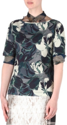 DRIES VAN NOTEN Hooks Flower top