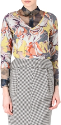 DRIES VAN NOTEN Hoose Flower top
