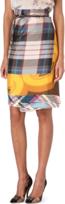 DRIES VAN NOTEN Senica silk skirt