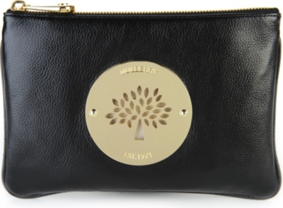 MULBERRY Daria glossy leather pouch