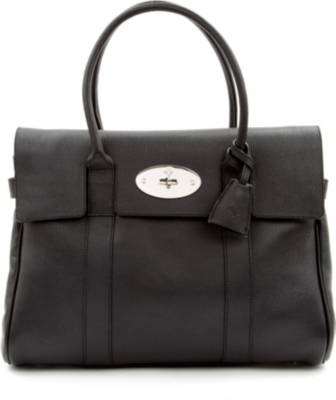 MULBERRY Bayswater grainy-print leather handbag