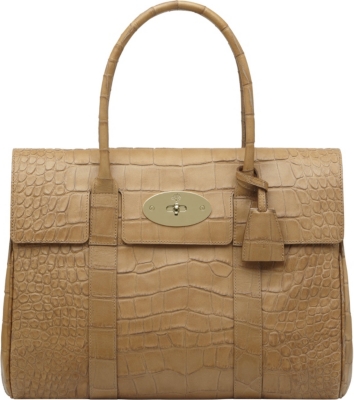 MULBERRY Bayswater croc-print handbag