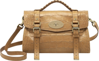 MULBERRY Alexa croc-print satchel