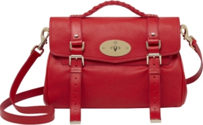 MULBERRY Valentines Alexa glossy goat leather satchel