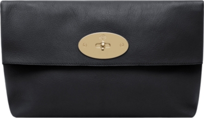 MULBERRY Clemmie oversized glossy goat leather clutch