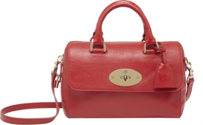 MULBERRY Del Rey small grainy-print leather tote