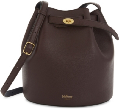 mulberry bucket bag oxblood