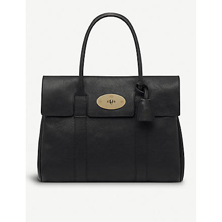 MULBERRY Bayswater natural leather handbag (Black