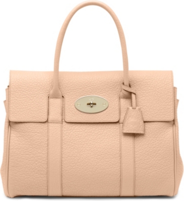 MULBERRY Bayswater grainy-print leather handbag