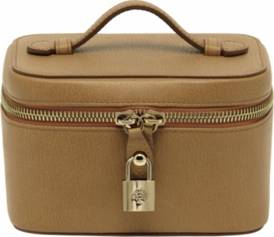 MULBERRY Grainy-print jewellery case
