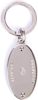 MULBERRY Oval plaque key ring