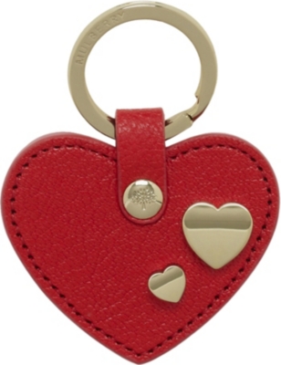 MULBERRY Valentines heart key ring